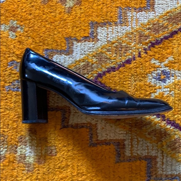 Square toe black pump - Picture 2 of 6